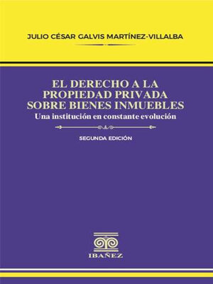cover image of El derecho a la propiedad privada sobre bienes inmuebles